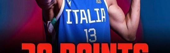 百家乐官网-冯泰奇奥对波黑砍39分，打破巴尼亚尼保持的意大利欧锦赛单场得分纪录